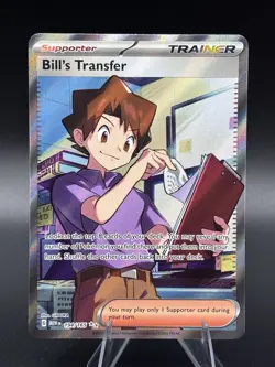 Pokemon TCG Bill's Transfer 194/165 Ultra Rare Full Art Holo SV 151 English 2023 - Image 1