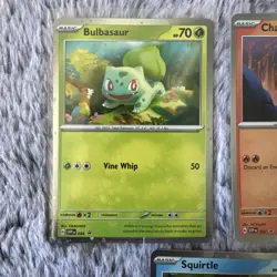 Bulbasaur Charmander Squirtle Pokemon Cards Cosmos Promo Set NM+ 151 - Image 2