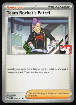 Team Rocket's Petrel 176/182 Play! Pokemon Prize Pack Series 8 Non-Holo NM - Image 1