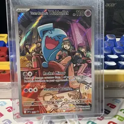 TCG Pokemon Team Rocket's Wobbuffet 203 SV Promo Holo HP110 EN - Image 3