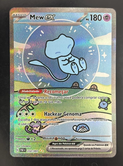 Mew ex 232/091 SV: Paldean Fates Special Illustration Rare Pokemon - Portuguese - Image 1