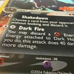 The Pokemon Company Dark Houndoom 5/109 Reverse Holo Rare 70 HP 2004 English - Image 3