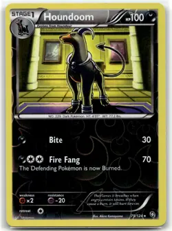 Houndoom 75/124 Rare Dragons Exalted Pokemon Reverse Holo LP - Image 1