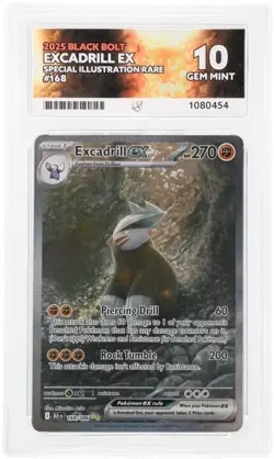 Excadrill EX 168/086 Pokemon TCG SV Black Bolt Special Illustration Rare ACE 10 - Image 1