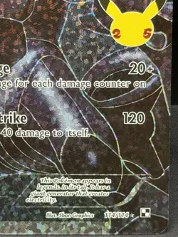 Zekrom 114/114 Celebrations: Classic Collection Holo Pokemon - Image 5
