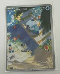 Pokemon TCG Oshawott Illustration Rare Holo Sv: White Flare 105/086 PSA 9 - Image 1