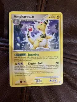 Pokemon TCG Ampharos 1/132 Secret Wonders Diamond & Pearl era (DMG) - Image 1