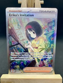 Pokemon TCG 1x Erika's Invitation - SIR - 151 - 203/165 NM - Image 1