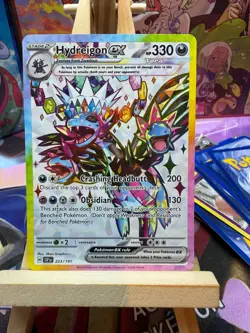 Hydreigon ex 223/191 Ultra Rare Surging Sparks Pokemon NM - Image 1