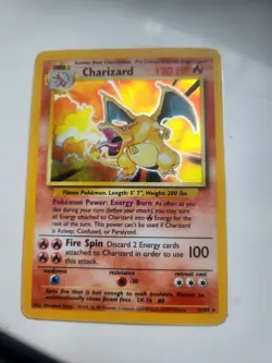 🔥☄1999 PSA Graded Shiny Charizard Holo 4/102 Base Set Pokemon TCG (Miscut)🔥☄ - Image 1