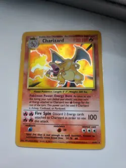 🔥☄1999 PSA Graded Shiny Charizard Holo 4/102 Base Set Pokemon TCG (Miscut)🔥☄ - Image 3