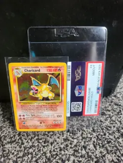 🔥☄1999 PSA Graded Shiny Charizard Holo 4/102 Base Set Pokemon TCG (Miscut)🔥☄ - Image 5