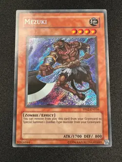 Yu-Gi-Oh! Mezuki (NM) PP02-EN016 Premium Pack 2 Secret Rare Unlimited - Image 1