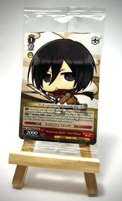 Weiss Schwarz Chimi Mikasa Attack On Titan AOT/S50-E103PR Promo Sealed - Image 1