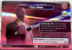 Star Wars Unlimited Showcase Card #270 ~ Mace Windu Vaapad Form Master - Image 1