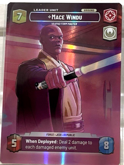 Star Wars Unlimited Showcase Card #270 ~ Mace Windu Vaapad Form Master - Image 2