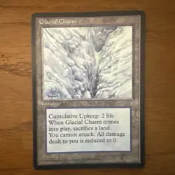 Glacial Chasm Ice Age Mtg Magic The Gathering Card EX-NM - Image 1