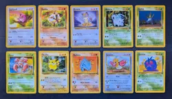 Jungle Lot 20 Cards - Uncommons & Commons No Duplicates - NM - Pokemon 1999 WOTC - Image 1