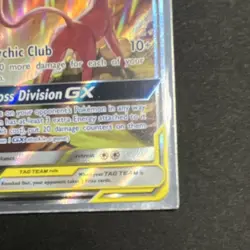 Pokemon Espeon & Deoxys GX SM240 SM Black Star Promo TAG TEAM Holo - Image 4