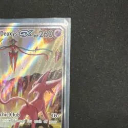 Pokemon Espeon & Deoxys GX SM240 SM Black Star Promo TAG TEAM Holo - Image 5