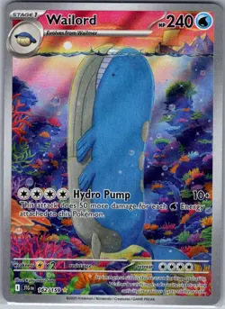 Wailord 162/159 SV09: Journey Together - Pokemon Card - NM - Image 1