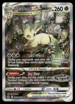 Pokemon Cards Leafeon VSTAR GG35/GG70 Crown Zenith Galarian Gallery Holo NM - Image 1