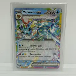 Pokemon TCG Vaporeon ex 023/131 Prismatic Evolutions Beautiful Art Near Mint - Image 1
