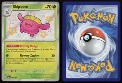 Skiploom 097/091 Shiny Rare Paldean Fates Pokemon English NM - Image 3