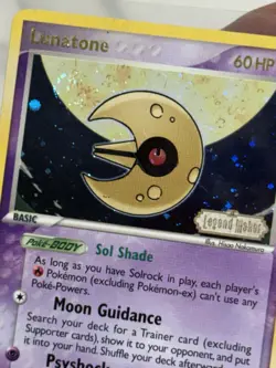 Lunatone 2006 Pokemon EX Legend Maker #20/92 Reverse Holo Rare With Swirl - Image 4