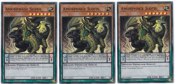 3x Amorphage Sloth - (FIGA-EN056 - 1st Ed - Super Rare) - NM - Yugioh - Image 1