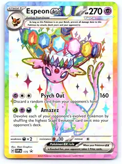 Pokemon Espeon ex SV: Scarlet & Violet Promo Cards #SVP 175 [Lightly played] - Image 1