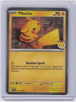 Pikachu (Pokemon Day 2026) Common Miscellaneous Cards & Products 051/162 NM - Image 1