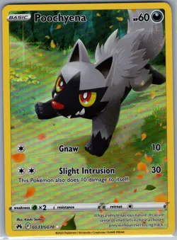 Poochyena GG33/GG70 SWSH: Crown Zenith: Galarian Gallery - Pokemon Card - NM - Image 1