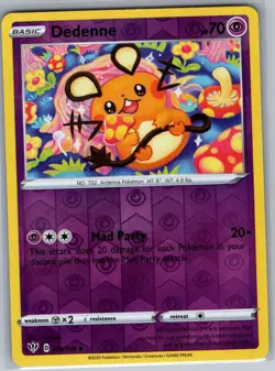 Dedenne 078/189 Reverse Holo SWSH03: Darkness Ablaze - Pokemon Card - NM - Image 1