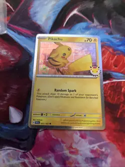 Pokemon Pikachu TCG Holo Card 051/162 Opening Day Promo - Image 2