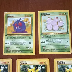 Vintage Pokemon Card Lot - 27 Jungle Cards 1st Edition Rapidash Pikachu Bulk - Image 2