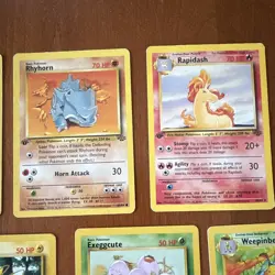 Vintage Pokemon Card Lot - 27 Jungle Cards 1st Edition Rapidash Pikachu Bulk - Image 3