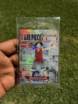 Monkey D. Luffy P-055 One Piece College Basketball US Voyage Promo Card Sealed - Image 1