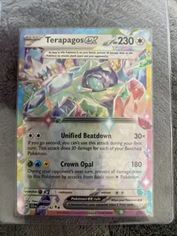 2024 Pokemon Stellar Crown Double Rare Holo 128/142 Terapagos ex - Image 1