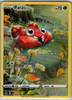 Paras GG32/GG70 SWSH: Crown Zenith: Galarian Gallery - Pokemon Card - NM - Image 1