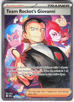 Pokemon Team Rocket's Giovanni 238/182 Destined Rivals Pokemon NM - Image 1
