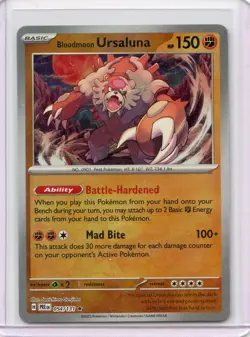 Bloodmoon Ursaluna (Master Ball) - 054/131 - Pokemon Prismatic Evolutions NM - Image 1