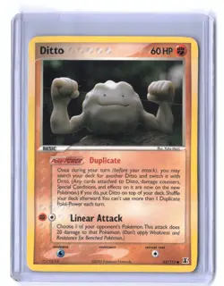 Ditto (Geodude) 62/113 EX Delta Species Common LP Pokemon TCG Vintage 2005 - Image 1