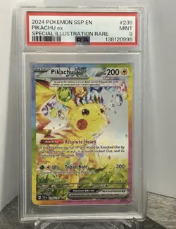 Pikachu ex Special Illustration Rare 238/191 Surging Sparks Pokemon PSA 9 - Image 1