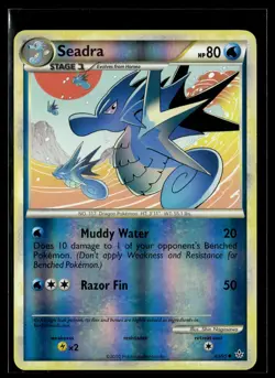 Seadra 40/95 HGSS Unleashed Reverse Holo Uncommon Pokemon - Image 1