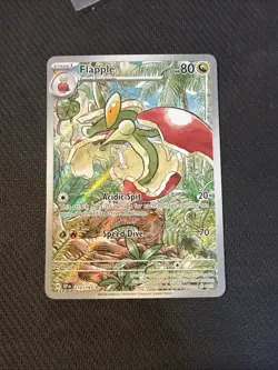 Pokemon Card Flapple 210/191 Illustration Full Art Rare Holo Surging Sparks NM - Image 1