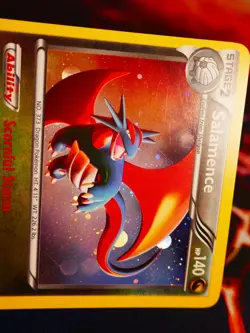 MP Pokemon (Cosmos Holo) SALAMENCE Card DRAGON VAULT Set 8/20 Foil Promo Blister - Image 2