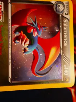 MP Pokemon (Cosmos Holo) SALAMENCE Card DRAGON VAULT Set 8/20 Foil Promo Blister - Image 5