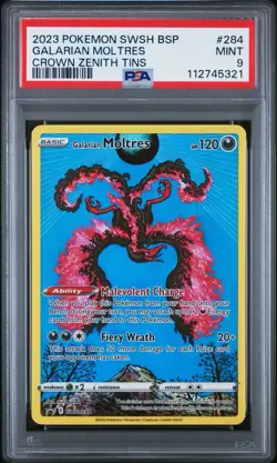 Galarian Moltres SWSH284 SWSH: Sword & Shield Promo Cards Holo PSA 9 Mint - Image 1