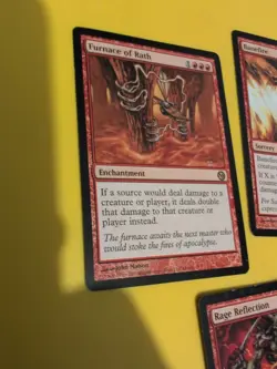 Furnace of Rath,Banefire,Rage Reflection. Magic the Gathering 3 Card.red rares - Image 4